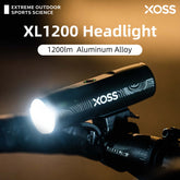XOSS XL1200 Headlight 200-1200 Lm  Bike Light Waterproof Rechargeable Front Lamp Bicycle Light Aluminum Ultralight Flashlight